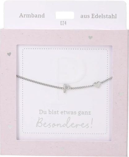DEPESCHE Armband "Heart of Gold" mit Symbol/Wort/Buchstabe und Herz