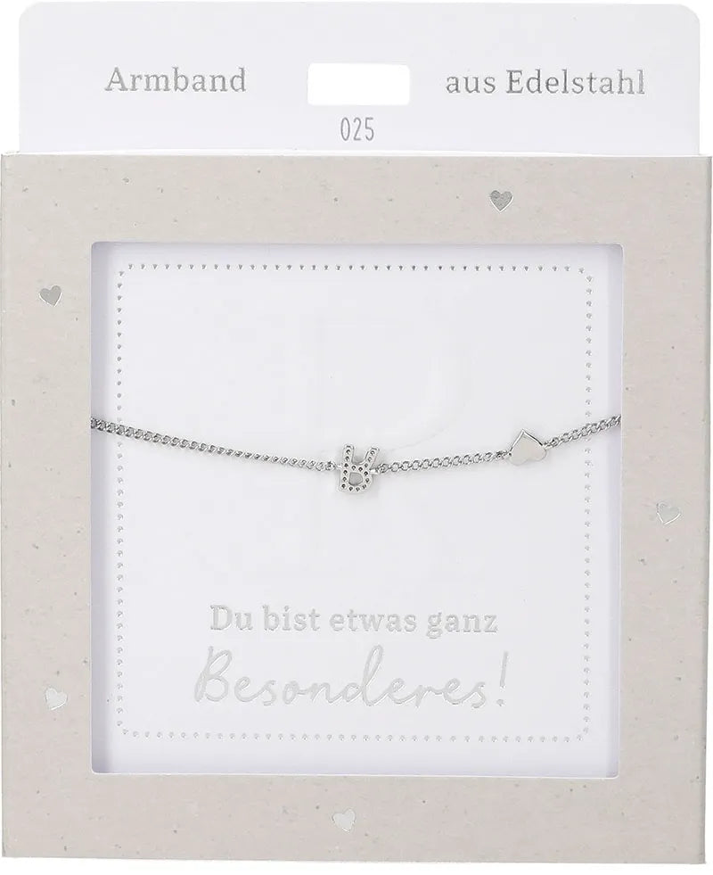 DEPESCHE Armband "Heart of Gold" mit Symbol/Wort/Buchstabe und Herz
