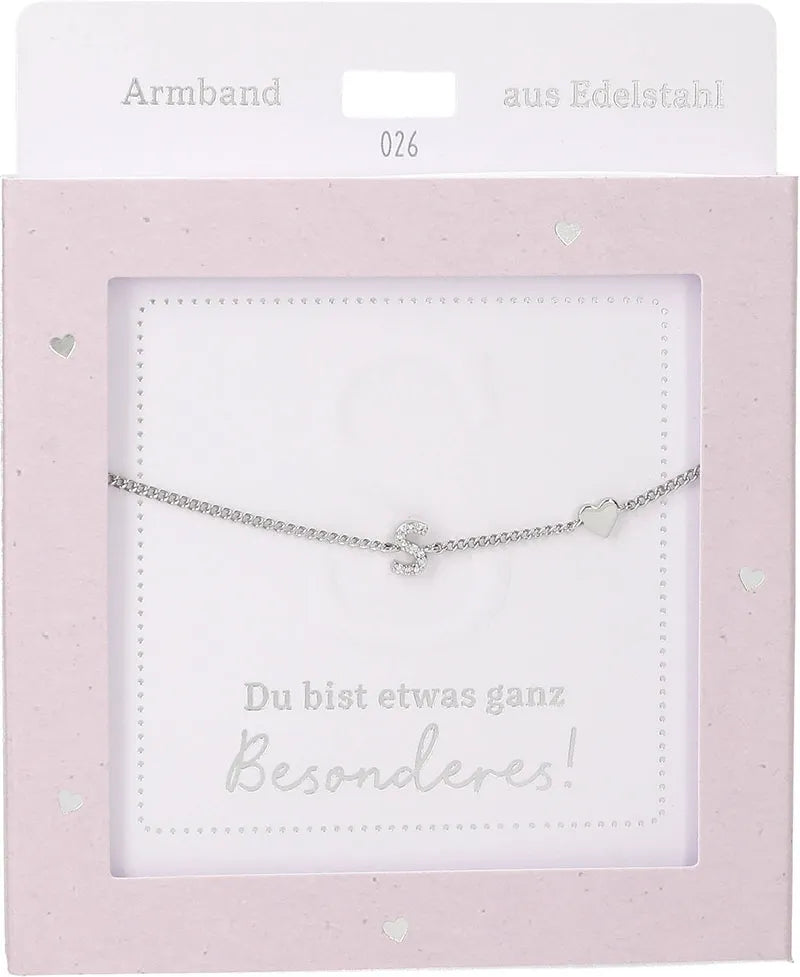 DEPESCHE Armband "Heart of Gold" mit Symbol/Wort/Buchstabe und Herz