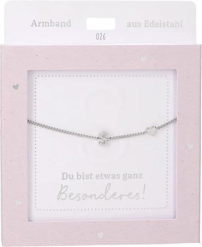 DEPESCHE Armband "Heart of Gold" mit Symbol/Wort/Buchstabe und Herz
