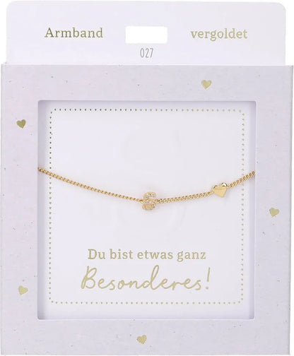 DEPESCHE Armband "Heart of Gold" mit Symbol/Wort/Buchstabe und Herz