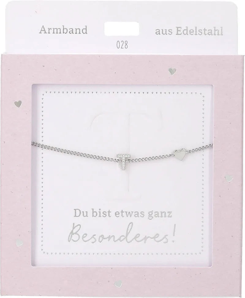 DEPESCHE Armband "Heart of Gold" mit Symbol/Wort/Buchstabe und Herz