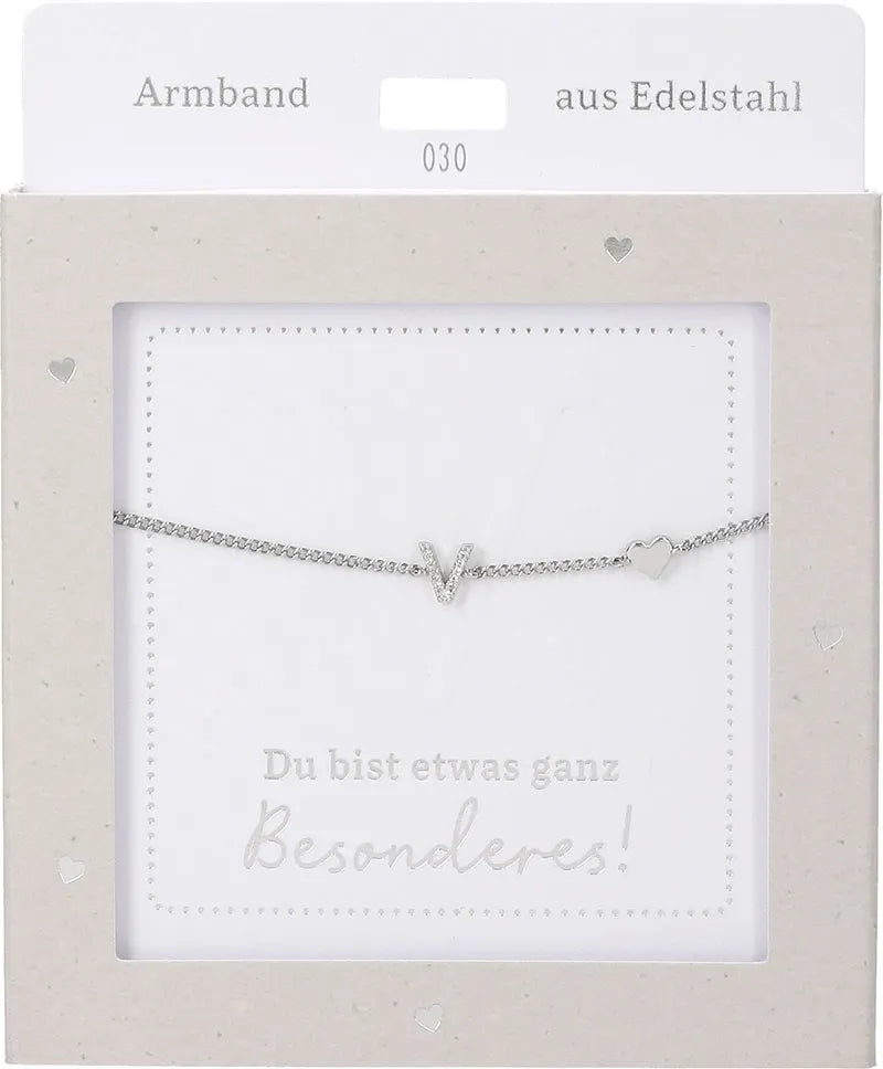 DEPESCHE Armband "Heart of Gold" mit Symbol/Wort/Buchstabe und Herz