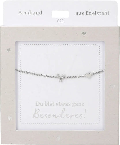 DEPESCHE Armband "Heart of Gold" mit Symbol/Wort/Buchstabe und Herz
