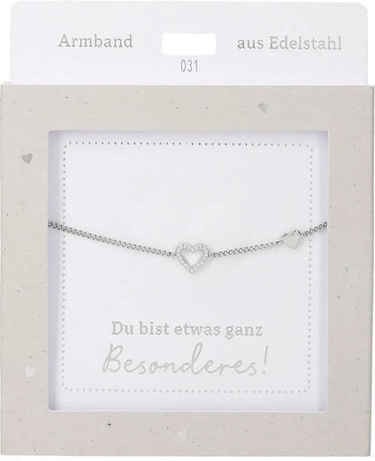 DEPESCHE Armband "Heart of Gold" mit Symbol/Wort/Buchstabe und Herz