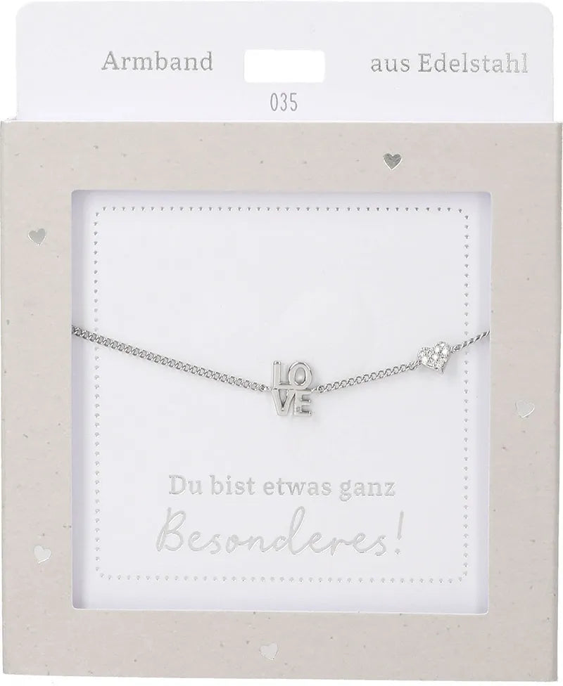 DEPESCHE Armband "Heart of Gold" mit Symbol/Wort/Buchstabe und Herz