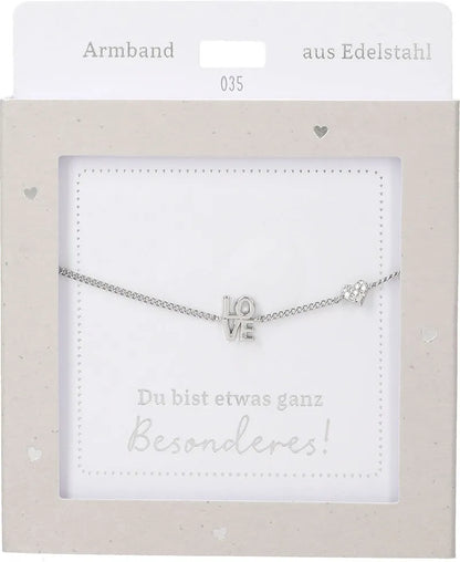 DEPESCHE Armband "Heart of Gold" mit Symbol/Wort/Buchstabe und Herz