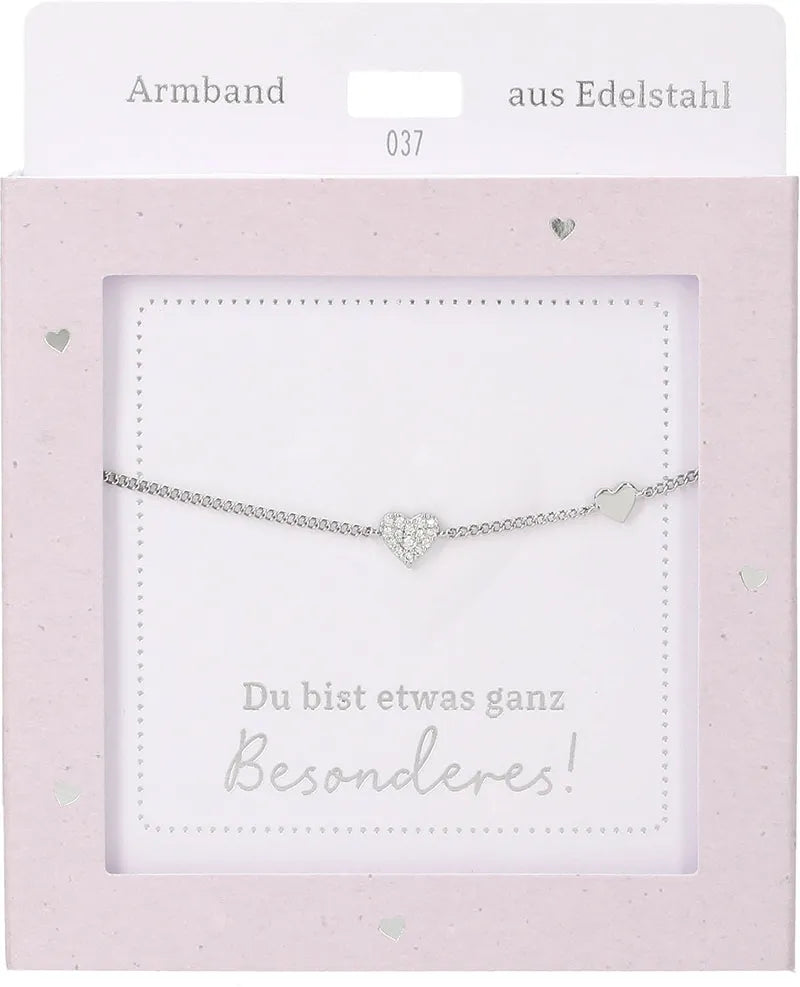 DEPESCHE Armband "Heart of Gold" mit Symbol/Wort/Buchstabe und Herz