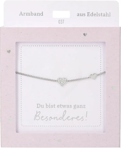 DEPESCHE Armband "Heart of Gold" mit Symbol/Wort/Buchstabe und Herz
