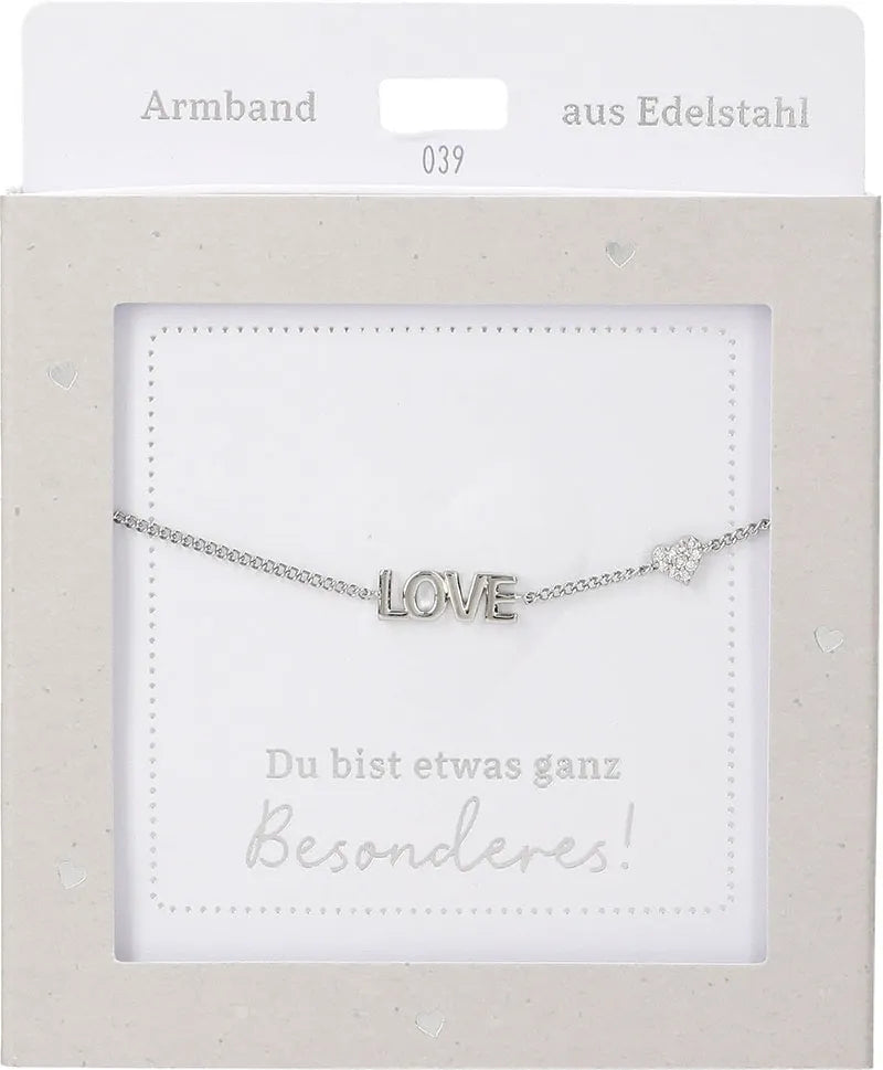 DEPESCHE Armband "Heart of Gold" mit Symbol/Wort/Buchstabe und Herz