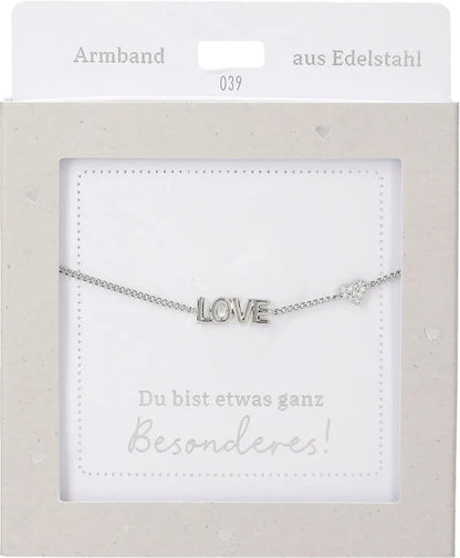 DEPESCHE Armband "Heart of Gold" mit Symbol/Wort/Buchstabe und Herz