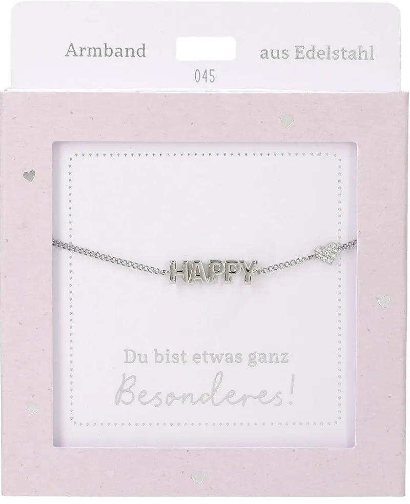 DEPESCHE Armband "Heart of Gold" mit Symbol/Wort/Buchstabe und Herz