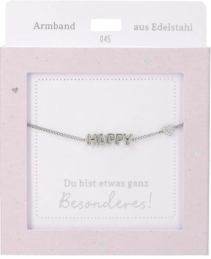 DEPESCHE Armband "Heart of Gold" mit Symbol/Wort/Buchstabe und Herz