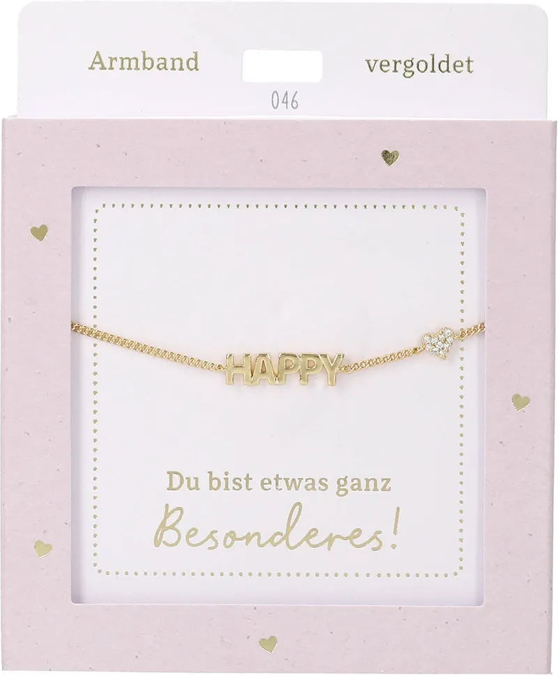 DEPESCHE Armband "Heart of Gold" mit Symbol/Wort/Buchstabe und Herz