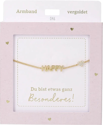 DEPESCHE Armband "Heart of Gold" mit Symbol/Wort/Buchstabe und Herz