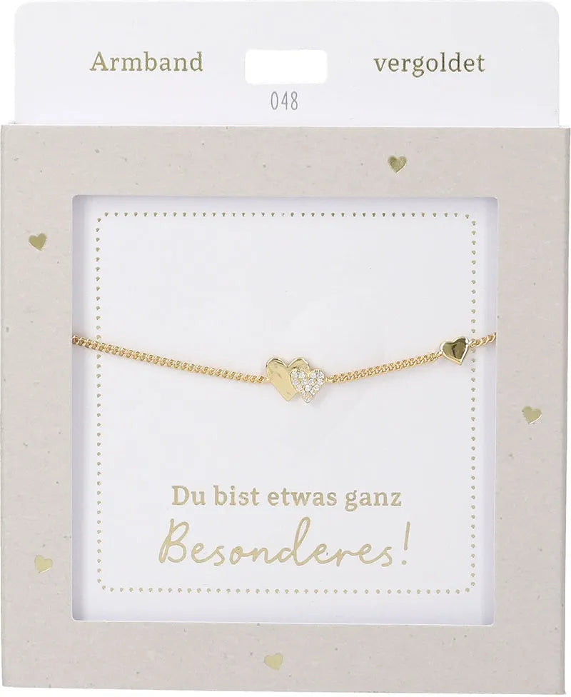 DEPESCHE Armband "Heart of Gold" mit Symbol/Wort/Buchstabe und Herz
