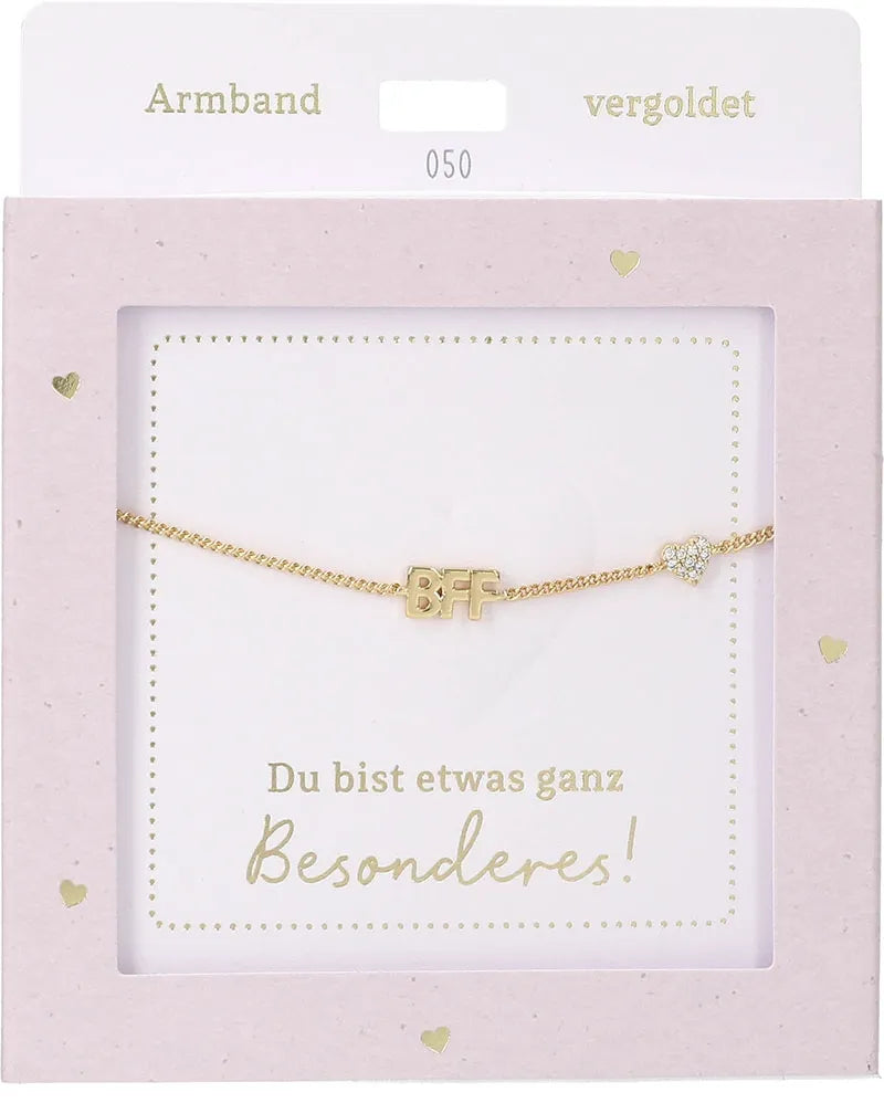 DEPESCHE Armband "Heart of Gold" mit Symbol/Wort/Buchstabe und Herz