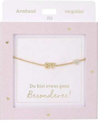 DEPESCHE Armband "Heart of Gold" mit Symbol/Wort/Buchstabe und Herz
