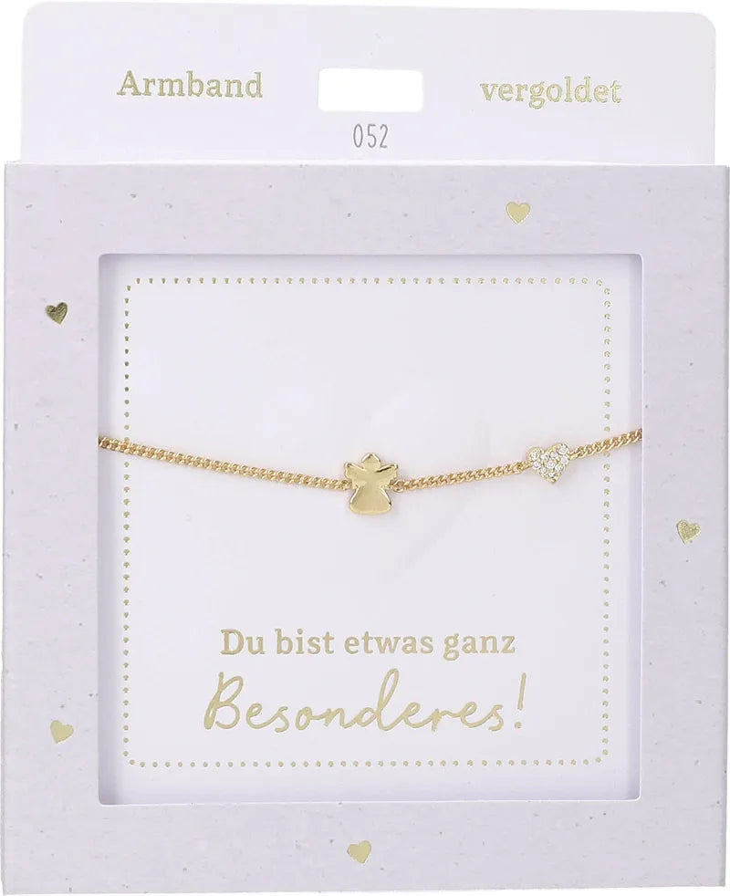 DEPESCHE Armband "Heart of Gold" mit Symbol/Wort/Buchstabe und Herz