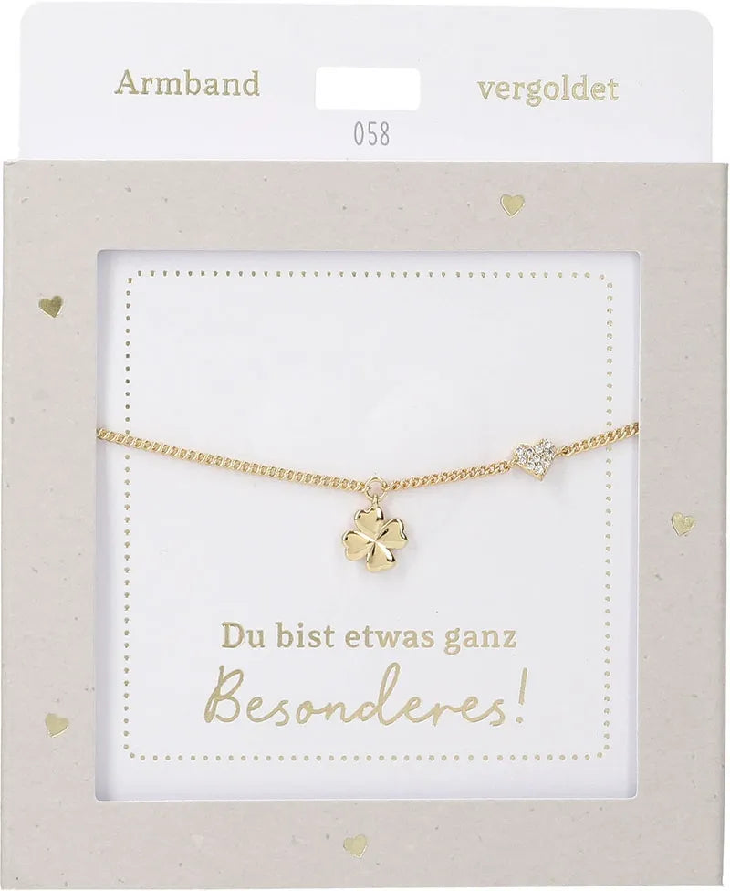 DEPESCHE Armband "Heart of Gold" mit Symbol/Wort/Buchstabe und Herz