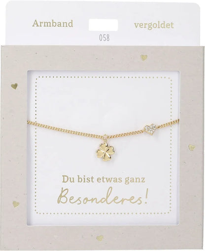 DEPESCHE Armband "Heart of Gold" mit Symbol/Wort/Buchstabe und Herz