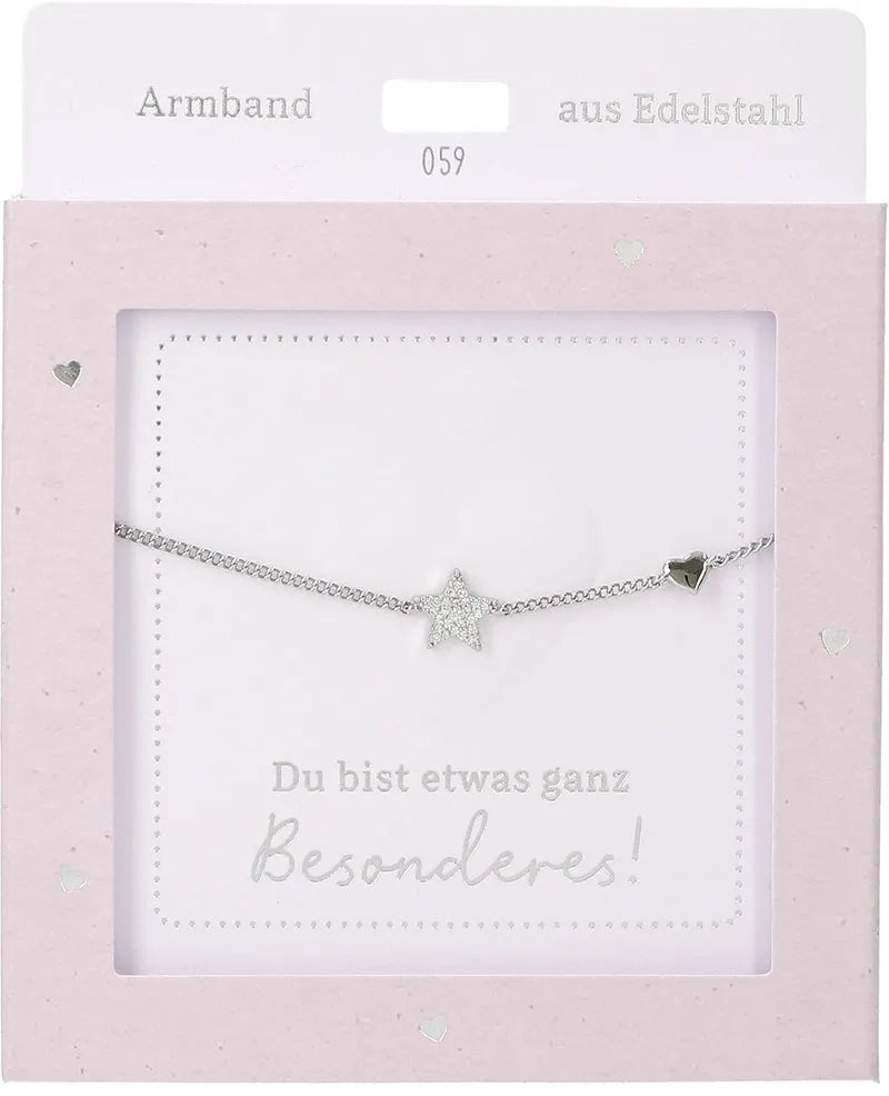 DEPESCHE Armband "Heart of Gold" mit Symbol/Wort/Buchstabe und Herz