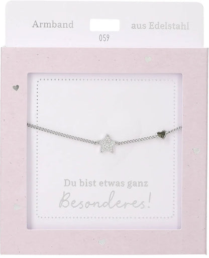 DEPESCHE Armband "Heart of Gold" mit Symbol/Wort/Buchstabe und Herz