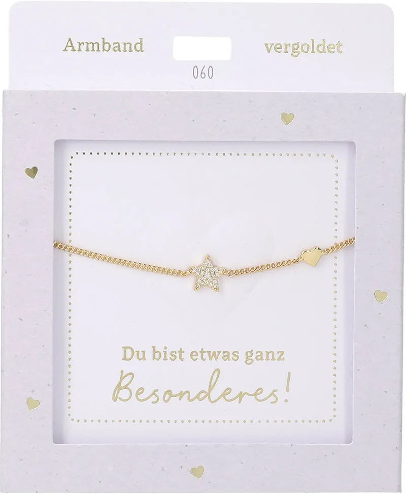 DEPESCHE Armband "Heart of Gold" mit Symbol/Wort/Buchstabe und Herz