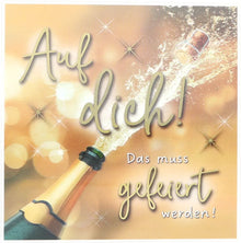 3D Musikkarte "Auf dich! Das muss gefeiert werden!"