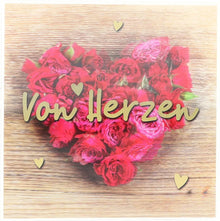 3D Musikkarte "Von Herzen"