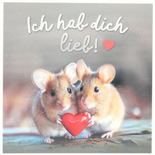 3D Musikkarte "Ich hab dich lieb!"