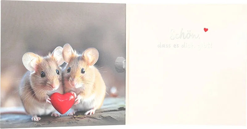 3D Musikkarte "Ich hab dich lieb!"