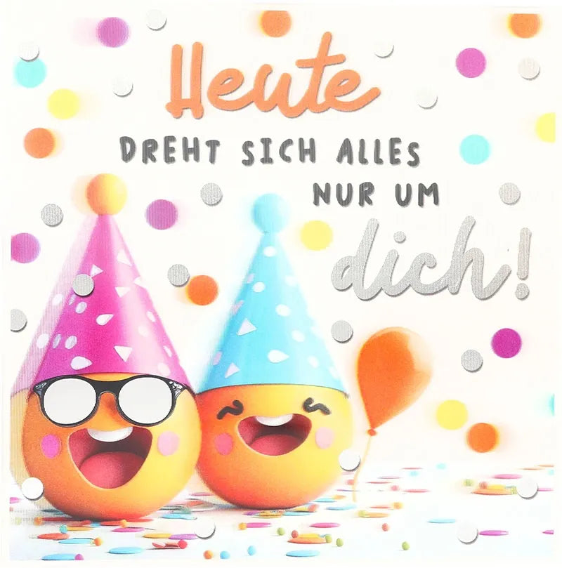 3D Musikkarte "Heute dreht sich alles nur um dich!"