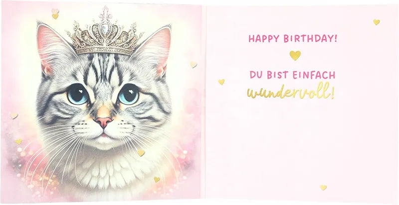 3D Musikkarte "Queen of the day!"
