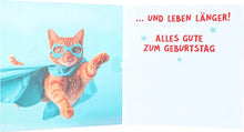 3D Musikkarte "Superhelden altern nicht..."