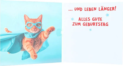 3D Musikkarte "Superhelden altern nicht..."