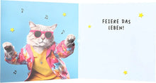 3D Musikkarte "Älterwerden ist nix für Pussies!"