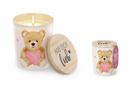 Geschenk für Dich - Duftkerze "Teddy" - Hab Dich lieb