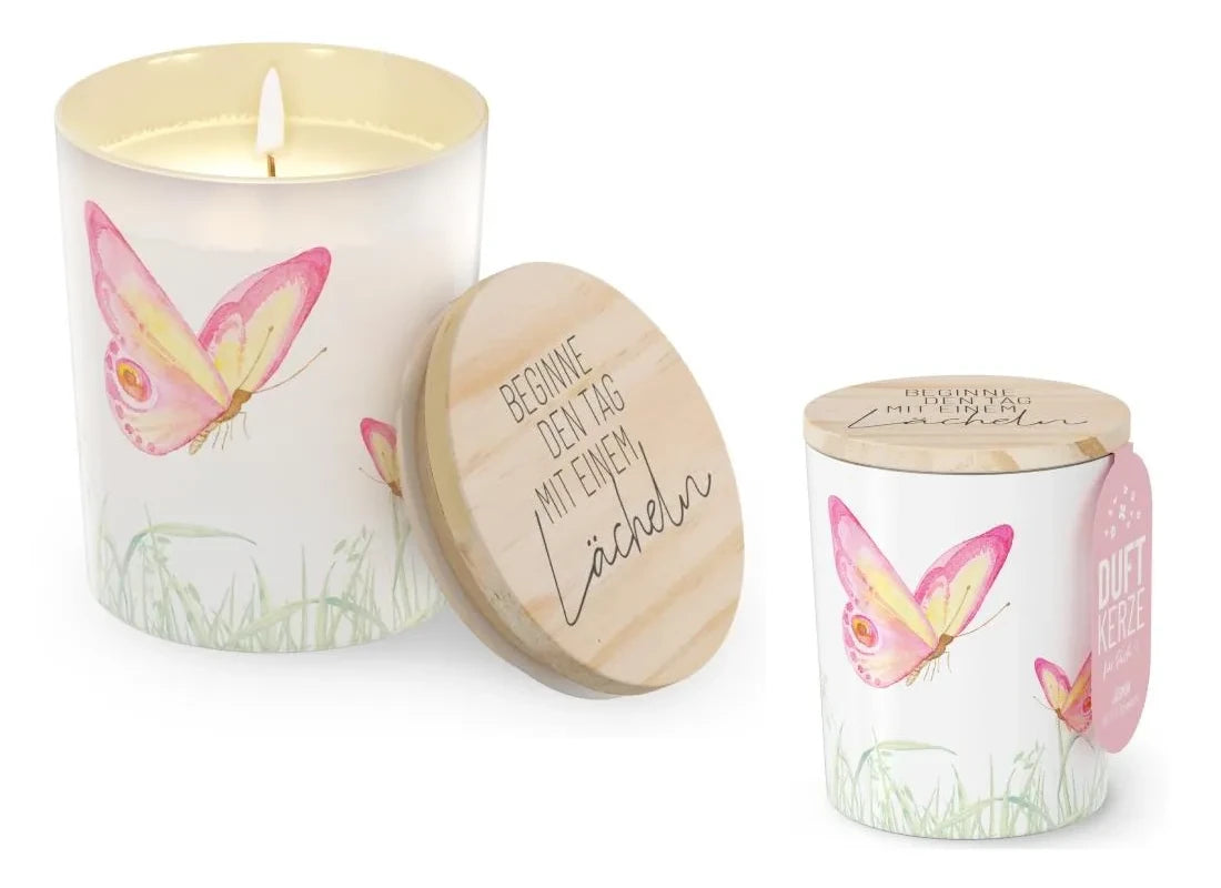 Geschenk für Dich - Duftkerze "Lächeln" - Beginne den Tag mit einem Lächeln