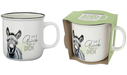 Geschenk für Dich - Kultbecher "Esel" - Zum Glück gibt es Dich