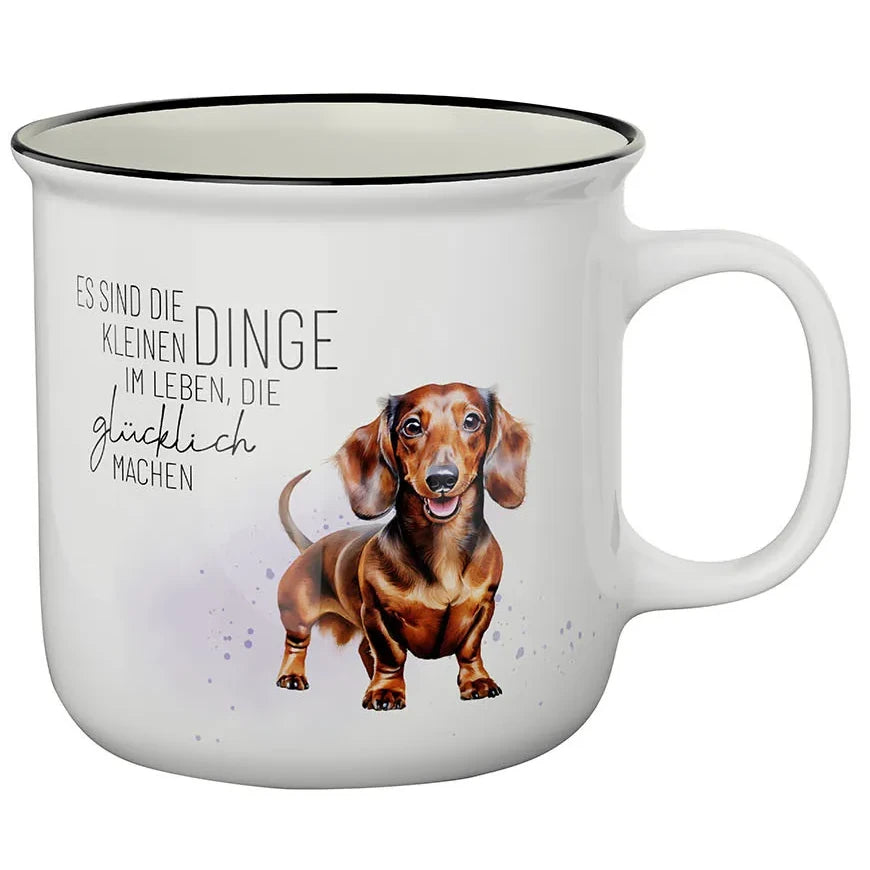 Geschenk für Dich - Kultbecher "Dackel" - Die kleinen Dinge im Leben