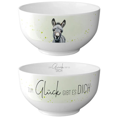 Geschenk für Dich - Schälchen "Esel" - Zum Glück gibt es Dich