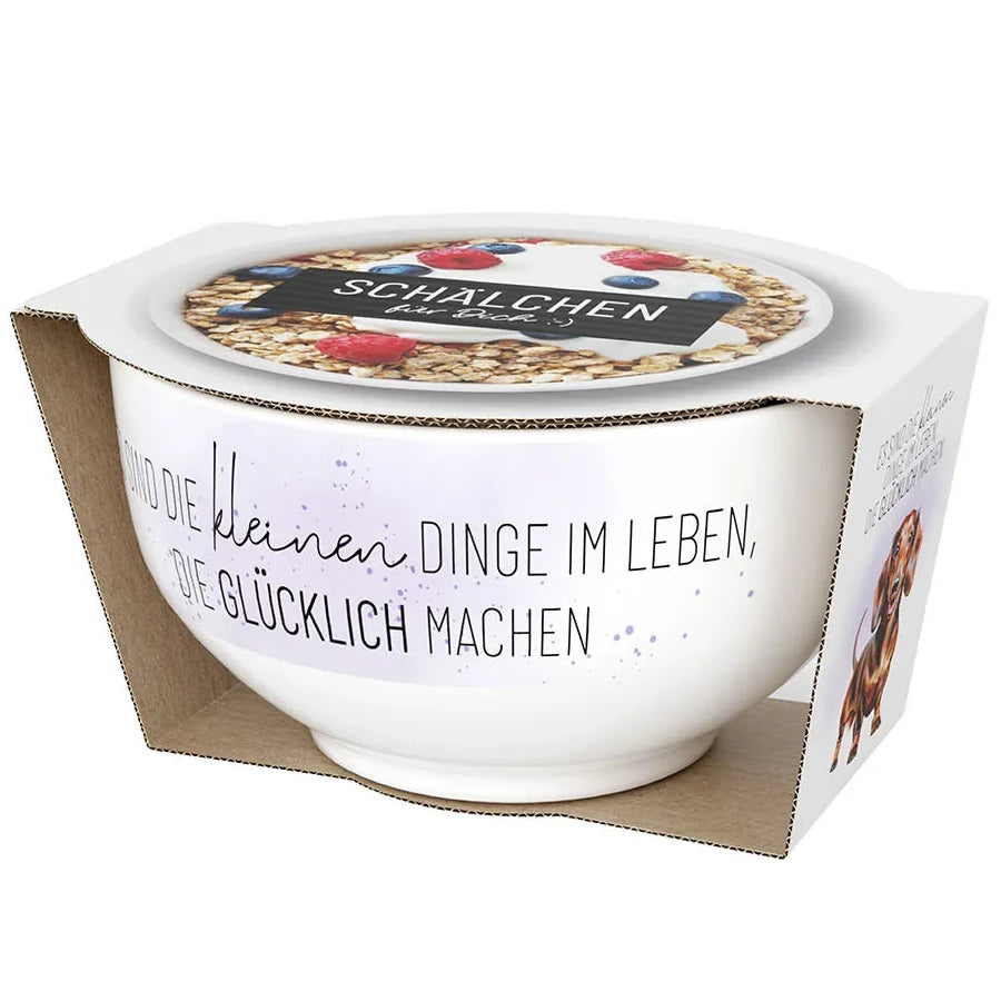 Geschenk für Dich - Schälchen "Dackel" - Die kleinen Dinge im Leben