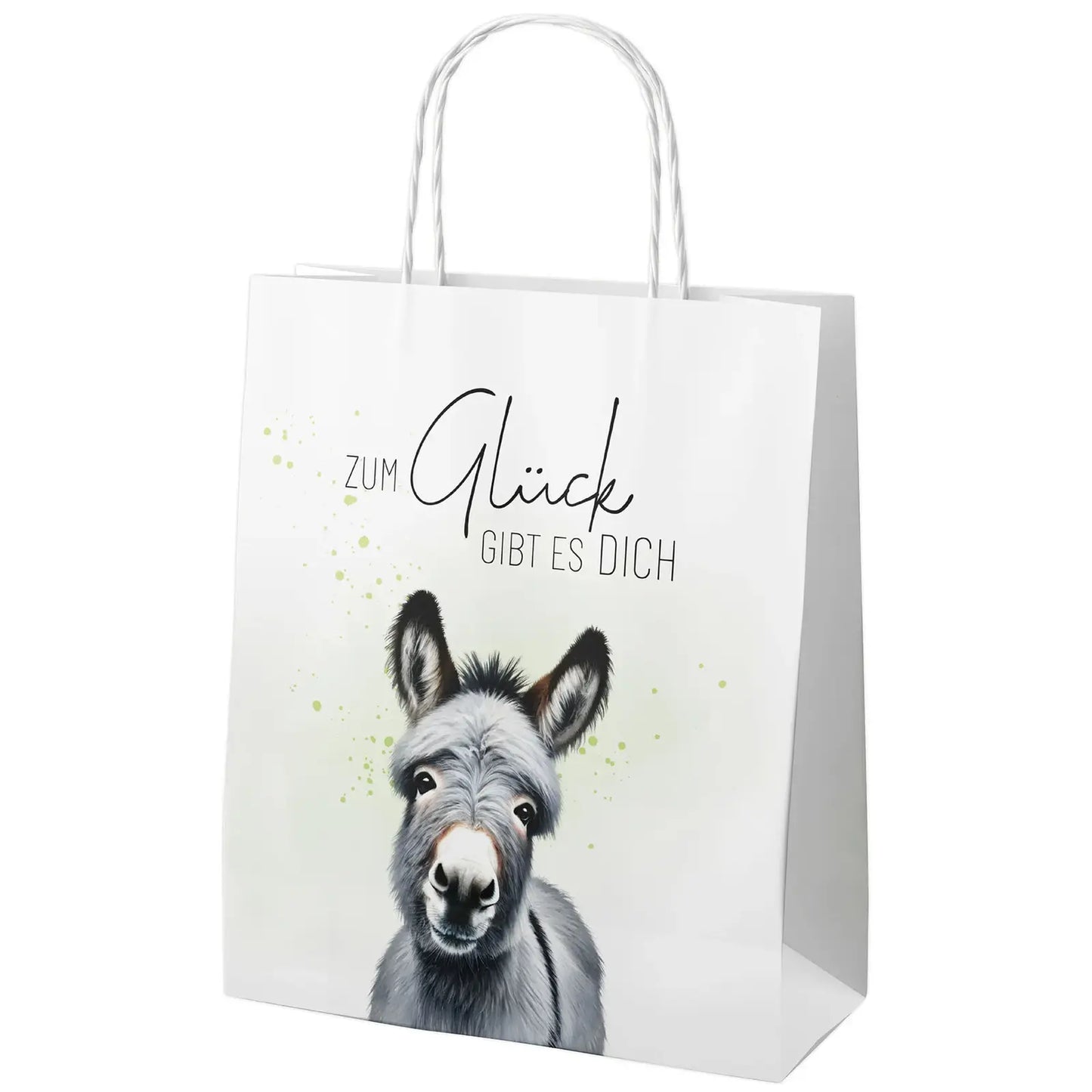 Geschenk für Dich - Geschenktüte "Esel" - Zum Glück gibt es Dich