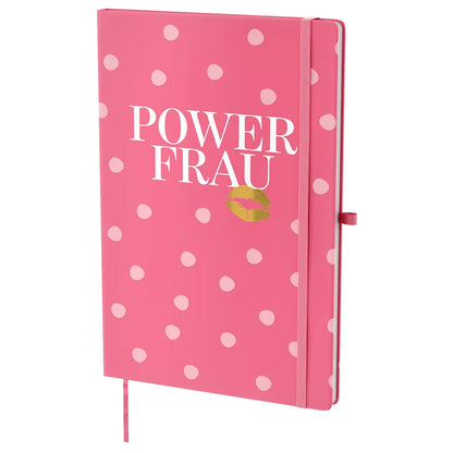 Geschenk für Dich - Notizbuch "Powerfrau" - Kussmund