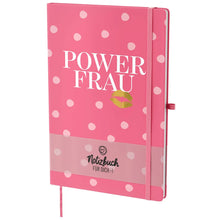Geschenk für Dich - Notizbuch "Powerfrau" - Kussmund