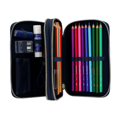 2-Fach Federtasche mit Schlange