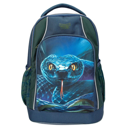 Schulrucksack mit Schlangen-Motiv