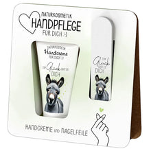 Geschenk für Dich - Handpflege-Set "Esel" - Zum Glück gibt es Dich