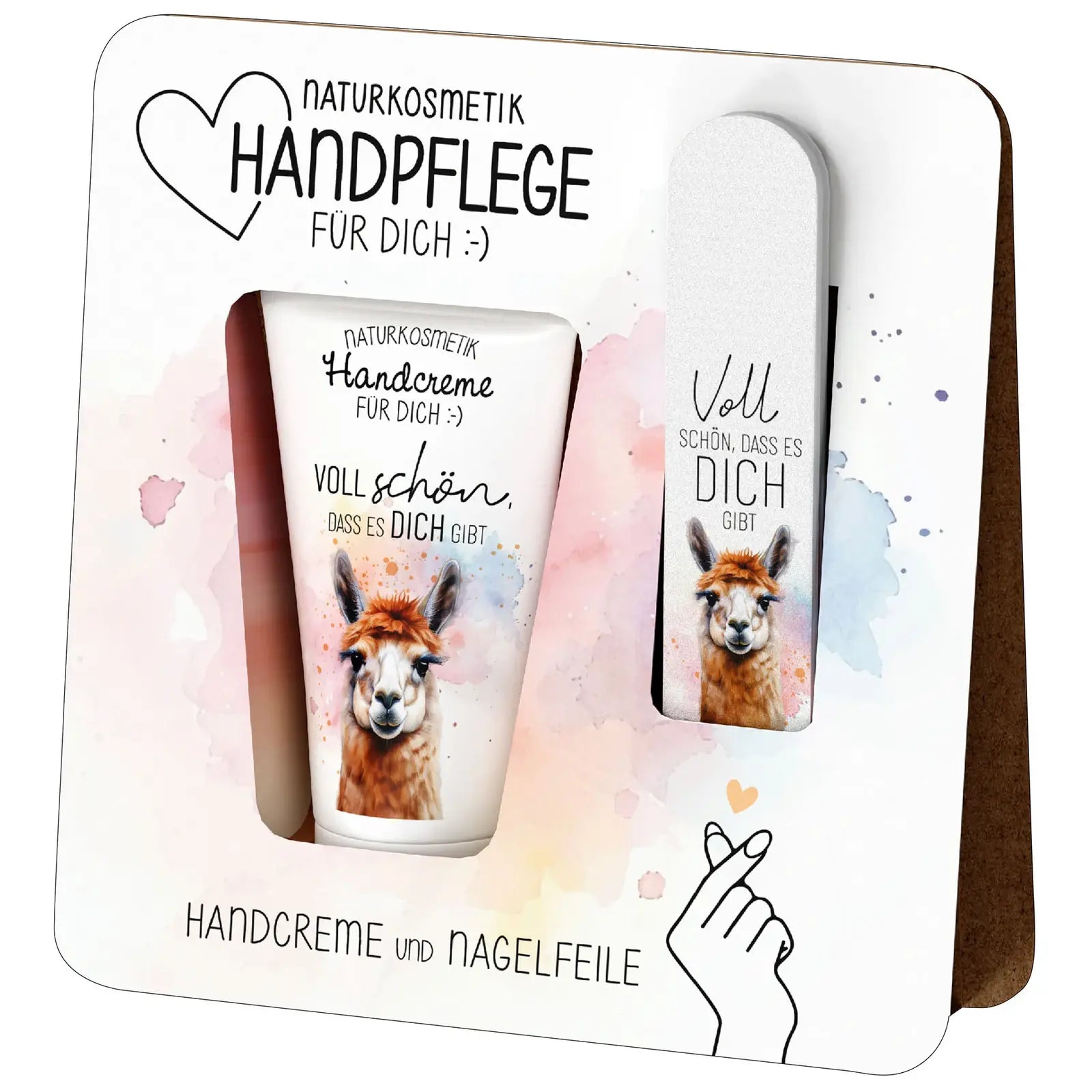 Geschenk für Dich - Handpflege-Set "Lama" - Voll schön, dass es Dich gibt
